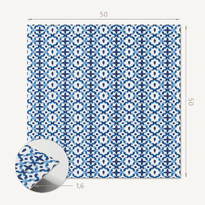 Panou decorativ pătrat Design floral și geometric