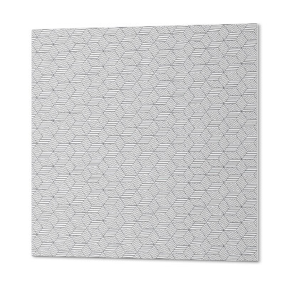 Panou decorativ bucatarie pătrat Model modern de frunze hexagonale