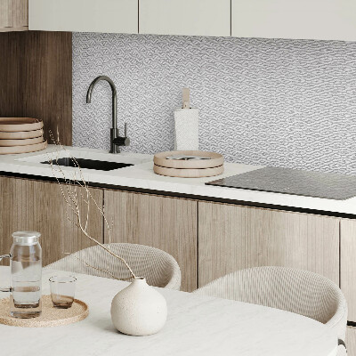 Panou decorativ bucatarie pătrat Model modern de frunze hexagonale