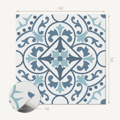 Panou decorativ pătrat Modele florale în ornamente elegante