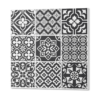 Panou decorativ bucatarie pătrat Geometrie elegantă sub formă de plăci