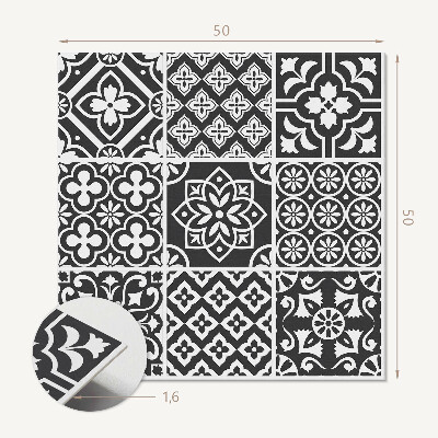 Panou decorativ bucatarie pătrat Geometrie elegantă sub formă de plăci
