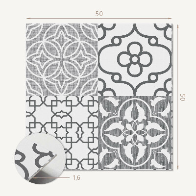Panou decorativ bucatarie pătrat Aranjarea modelelor geometrice