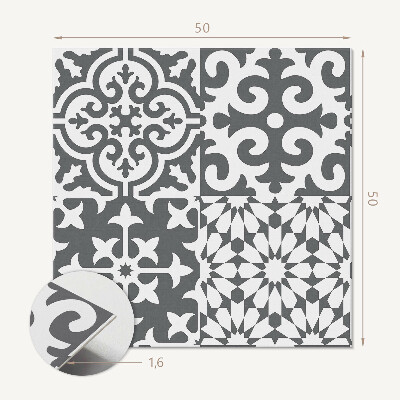 Panou decorativ pătrat Modele elegante pe gresie