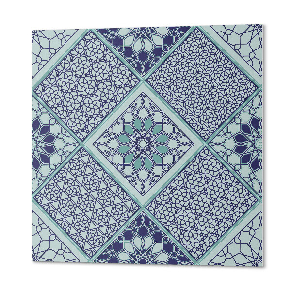 Panou decorativ bucatarie pătrat Mozaicuri elegante cu motive geometrice