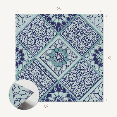 Panou decorativ bucatarie pătrat Mozaicuri elegante cu motive geometrice