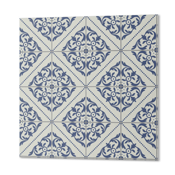 Panou decorativ bucatarie pătrat Inspirări grafice florale
