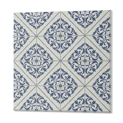 Panou decorativ bucatarie pătrat Inspirări grafice florale