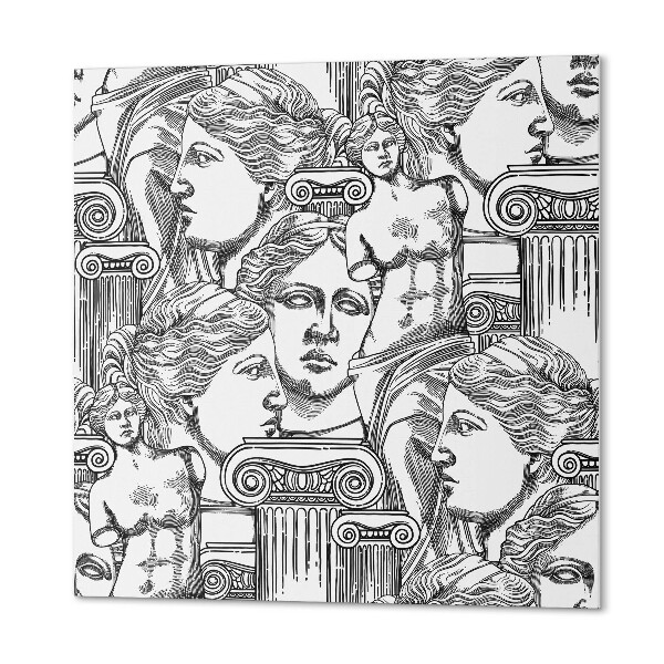 Panou decorativ pătrat Grafică inspirată din sculpturile clasice