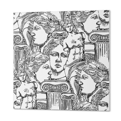 Panou decorativ pătrat Grafică inspirată din sculpturile clasice