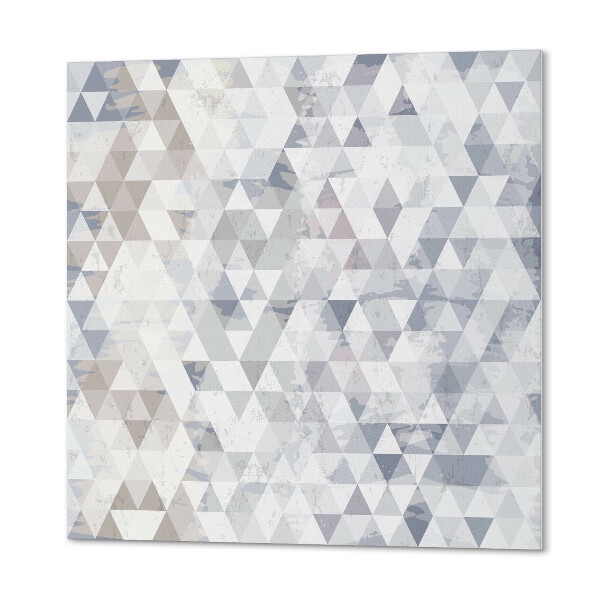 Panou decorativ bucatarie pătrat Stil geometric cu triunghiuri