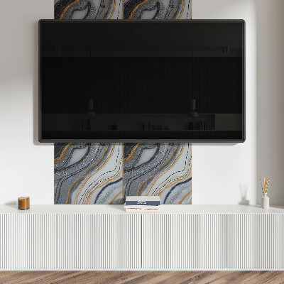 Panou decorativ pătrat Valuri abstracte în stil luminos