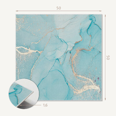 Panou decorativ pătrat Design abstract în forme fluide