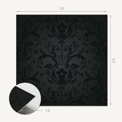 Panou decorativ bucatarie pătrat Design subtil al plantelor