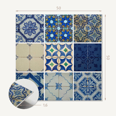 Panou decorativ pătrat Modele din ceramică cu gresie