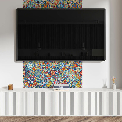Panou decorativ bucatarie pătrat Geometrie mozaică în simetrie
