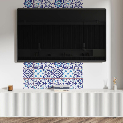 Panou decorativ bucatarie pătrat Motive cu gresie în forme geometrice