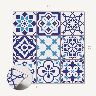 Panou decorativ bucatarie pătrat Motive cu gresie în forme geometrice