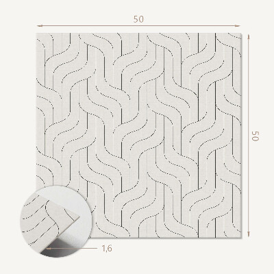 Panou decorativ pătrat Model geometric
