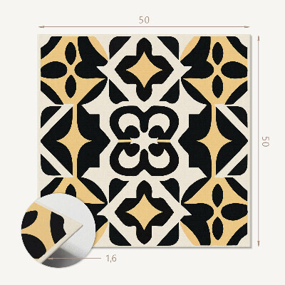 Panou decorativ pătrat Forme geometrice cu motive