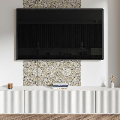 Panou decorativ pătrat Model de mozaic cu detalii decorative