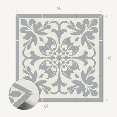 Panou decorativ bucatarie pătrat Motiv vegetal pe gresie