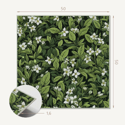 Panou decorativ pătrat Compoziția plantelor florale