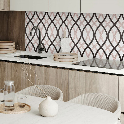 Panou decorativ bucatarie pătrat Un motiv ondulat elegant