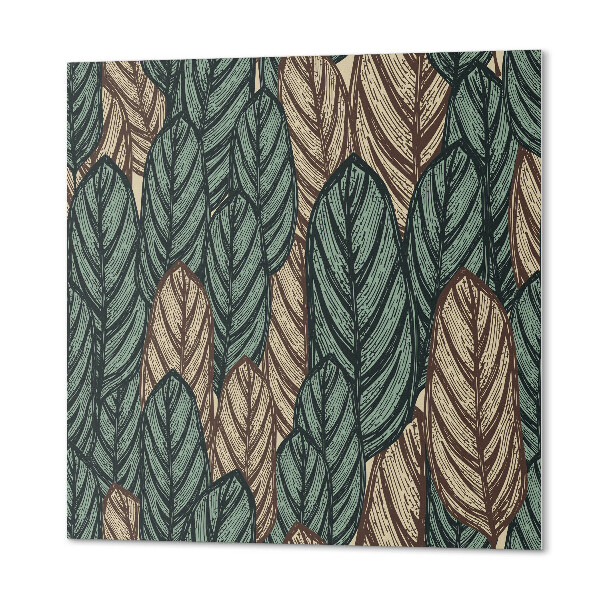 Panou decorativ pătrat Model de frunze