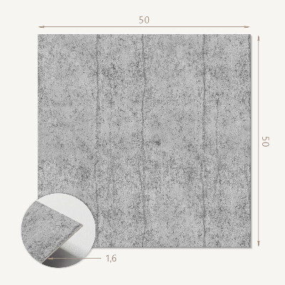 Panou decorativ pătrat Model grafic din beton cu desene