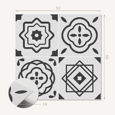 Panou decorativ pătrat Modele în pătrate geometrice