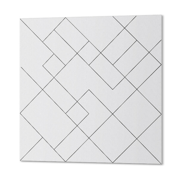 Panou decorativ pătrat Forme de linii abstracte