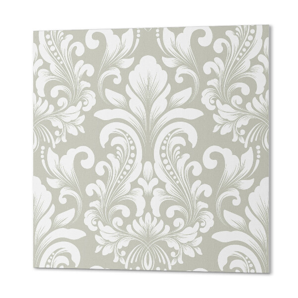 Panou decorativ bucatarie pătrat Modele decorative de plante cu ornamente