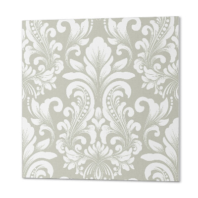 Panou decorativ bucatarie pătrat Modele decorative de plante cu ornamente