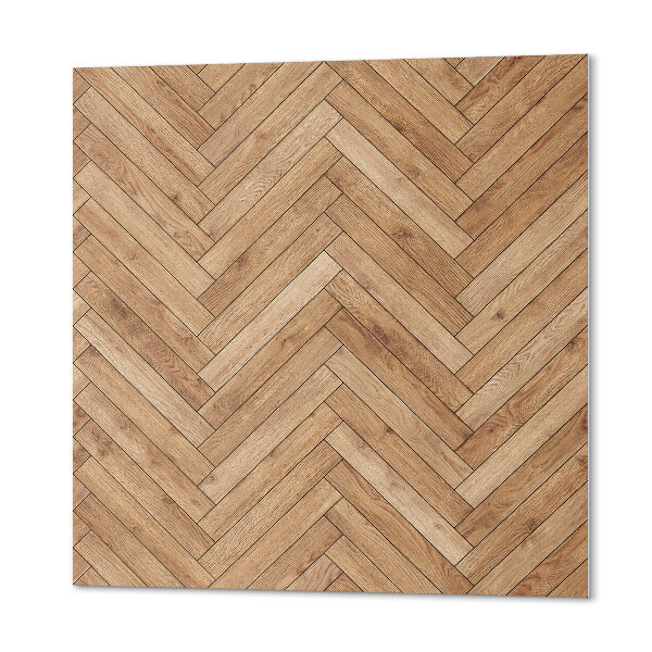 Panou decorativ pătrat Model în scheletă cu efect de scândură