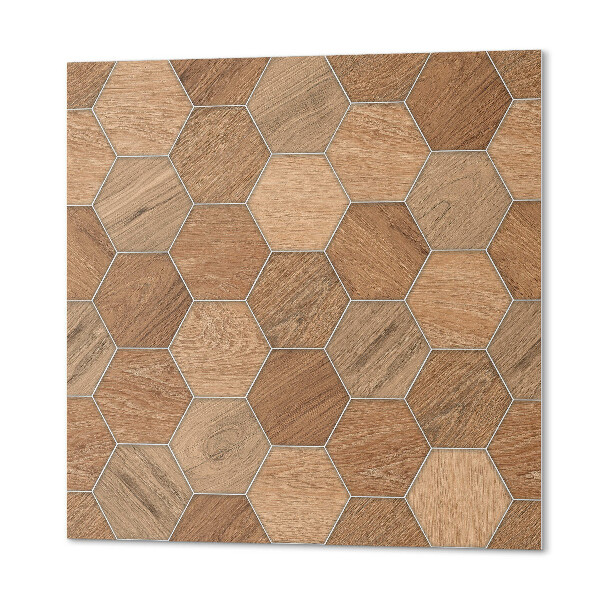 Panou decorativ pătrat Geometria plăcilor hexagonale