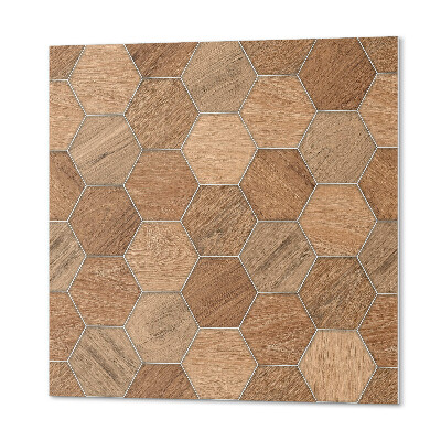 Panou decorativ pătrat Geometria plăcilor hexagonale