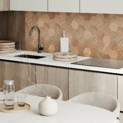Panou decorativ pătrat Geometria plăcilor hexagonale