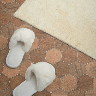 Panou decorativ pătrat Geometria plăcilor hexagonale