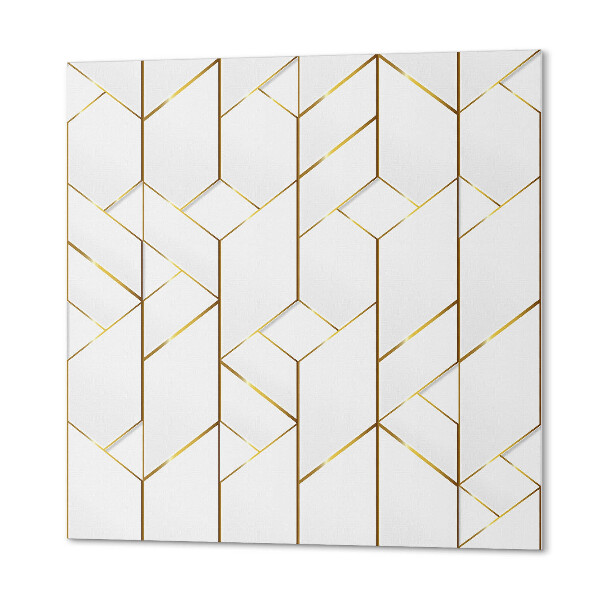 Panou decorativ bucatarie pătrat Model de linii abstracte în stil geometric