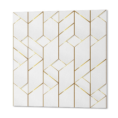 Panou decorativ bucatarie pătrat Model de linii abstracte în stil geometric