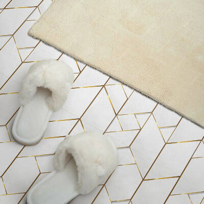 Panou decorativ bucatarie pătrat Model de linii abstracte în stil geometric