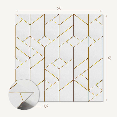 Panou decorativ bucatarie pătrat Model de linii abstracte în stil geometric