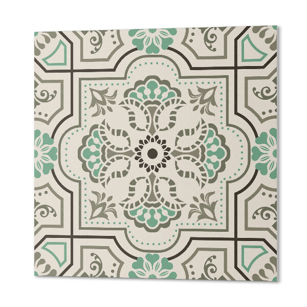 Panou decorativ bucatarie pătrat Motiv grafic cu elemente geometrice