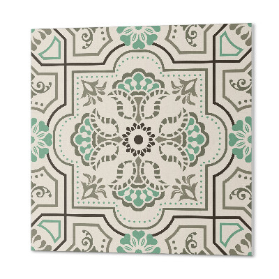 Panou decorativ bucatarie pătrat Motiv grafic cu elemente geometrice