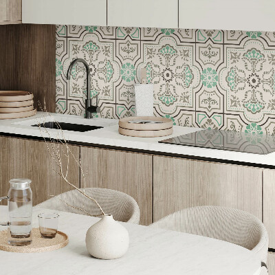 Panou decorativ bucatarie pătrat Motiv grafic cu elemente geometrice