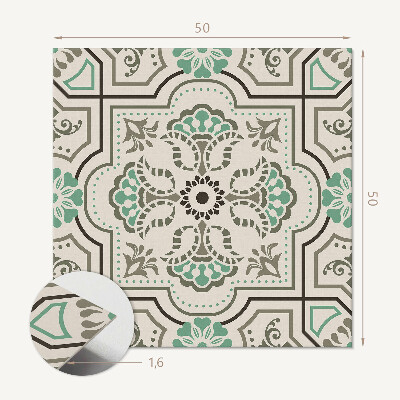 Panou decorativ bucatarie pătrat Motiv grafic cu elemente geometrice