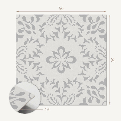 Panou decorativ bucatarie pătrat Design floral cu detalii expresive