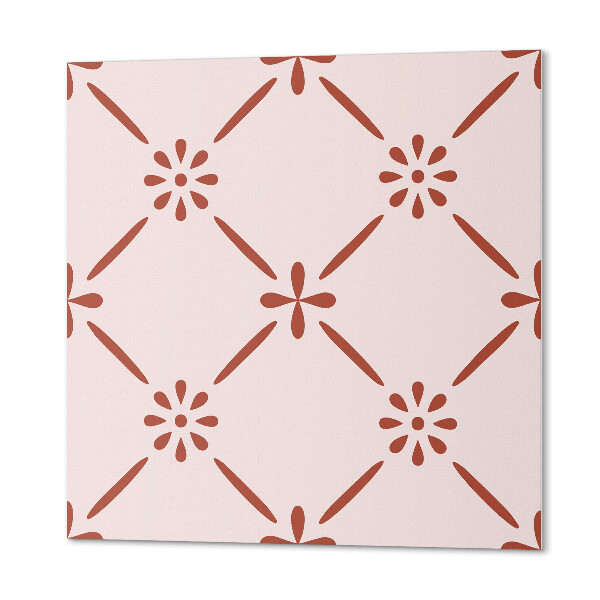Panou decorativ bucatarie pătrat Model floral clasic