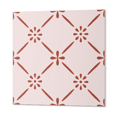 Panou decorativ bucatarie pătrat Model floral clasic